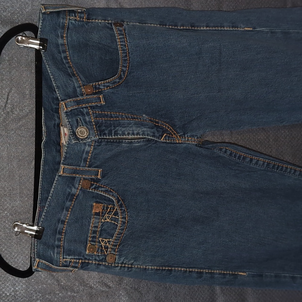 True Religion Men's Dark Blue Straight Jeans SZ- 36
